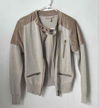 Load image into Gallery viewer, Banana Republic Womens Beige Long Sleeve Full-Zip Jacket Size XS