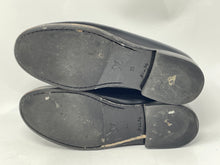 Load image into Gallery viewer, Authentic Louis Vuitton Kids Black Leather Low Top Loafer Shoes Size EUR 35