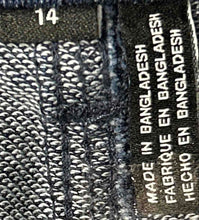 Load image into Gallery viewer, DKNY Womens Blue Denim Dark Wash Button Front Belt Loops Straight Jeans Size 14