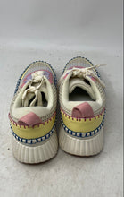 Load image into Gallery viewer, Vodvob Womens Multicolor Round Toe Low Top Lace-Up Sneaker Shoes Size 8.5