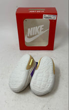 Load image into Gallery viewer, Nike Toddler Boys Air Max 90 CB White Purple Sneakers Shoes Size 2C With Box