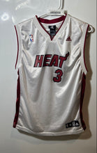 Load image into Gallery viewer, Adidas Mens White Miami Heat Dwyane Wade #3 NBA Basketball Jersey Size XL