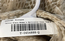Load image into Gallery viewer, Calvin Klein Womens Multicolor Animal Print Pleated Midi Shirt Dress Size 10