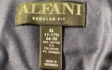 Load image into Gallery viewer, Alfani Mens Blue Long Sleeve Collared Regular Fit Dress Shirt Size XL 17-17.5