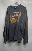 Load image into Gallery viewer, Harley-Davidson Museum Mens Gray Long Sleeve Pullover Sweater Size 2XL