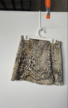 Load image into Gallery viewer, Zara Womens Multicolor Animal Print Side Zip Wrap Mini Skirt Size Small