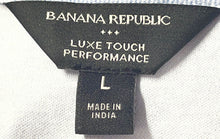 Load image into Gallery viewer, Banana Republic Mens Light Blue Cotton Luxe Touch Performance Polo Shirt Size L
