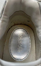 Load image into Gallery viewer, Michael Kors Womens Mabel Mixed Media White Silver Sneakers Shoes Size 8.5 M