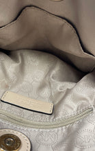 Load image into Gallery viewer, Michael Kors Womens Brown Signature Print Adjustable Strap Crossbody Bag