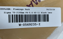 Load image into Gallery viewer, Sigma Black 70-210mm f/4-5.6 UC-II AF Interchangeable Zoom Lens With Box
