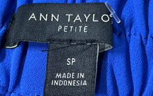 Load image into Gallery viewer, Ann Taylor Womens Blue Pockets Straight Leg Trouser Pants Size SP