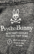 Load image into Gallery viewer, Psycho Bunny Mens Gray White Long Sleeve Pima Cotton Pullover T-Shirt Size 7