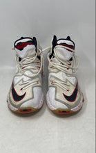 Load image into Gallery viewer, Nike Mens LeBron 13 807219-106 White Red Black Lace-Up Sneaker Shoes Size 10