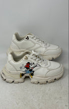 Load image into Gallery viewer, Aldo Disney Womens White Leather Lace-Up Round Toe Low Top Sneaker Shoes Size 8