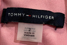 Load image into Gallery viewer, Tommy Hilfiger Womens Pink Flutter Sleeve V-Neck Ruffle Hem A-Line Dress Size 2