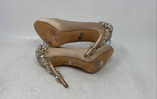 Load image into Gallery viewer, Badgley Mischka Womens Kiara Beige Embellished Stiletto Pump Heels Size 6