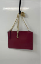 Load image into Gallery viewer, Alberta Di Canio Womens Red Gold Chain Strap Mini Shoulder Crossbody Bag