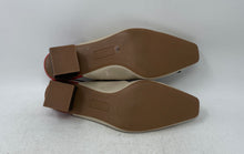 Load image into Gallery viewer, Alfani Womens Cienna Black Beige Red Square Toe Block Slingback Heels Size 8M