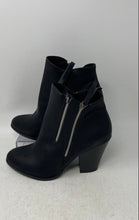 Load image into Gallery viewer, Journee Collection Womens Black Leather Side Zip Round Toe Ankle Booties Sz 8.5