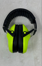 Load image into Gallery viewer, Champs Unisex Green And Black Noise Canceling Adjustable Headband Earmuffs