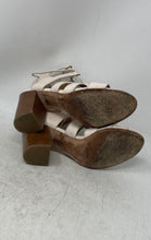 Load image into Gallery viewer, Coach Womens Larissa Beige Leather Open Toe Block Strappy Heels Size 7B