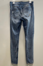 Load image into Gallery viewer, Express Womens Blue Denim Light Wash Distressed Skinny Leg Jeans Size 6R