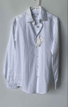 Load image into Gallery viewer, Zara Mens White Speckled Long Sleeve Regular Fit Button-Up Shirt Size M With Tag