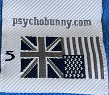 Load image into Gallery viewer, Psycho Bunny Mens Blue Cotton Short Sleeve Regular Fit Polo Shirt Size 5