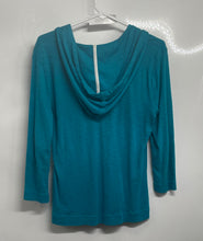 Load image into Gallery viewer, Lauren Jeans Co. Womens Blue Heather Long Sleeve Pullover Hoodie Size M