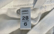 Load image into Gallery viewer, Loft Womens White Denim Light Wash Regular Fit Straight Leg Jeans Size 28/6