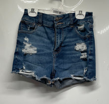 Load image into Gallery viewer, American Eagle Outfitters Womens Blue Denim Distressed Jean Shorts Size 2