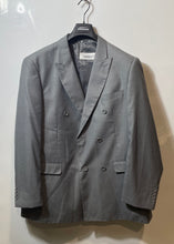 Load image into Gallery viewer, Giorgio Fiorelli Mens Gray Long Sleeve Peak Lapel Double-Breasted Blazer Size 44