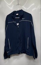 Load image into Gallery viewer, Nike Mens Blue Welt Pocket Long Sleeve Full-Zip Track Jacket Size Medium