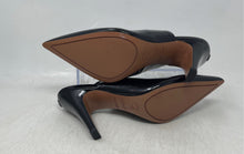Load image into Gallery viewer, Franco Sarto Womens Sorrento Black Leather Pointed Toe Slingback Heels Size 8.5M