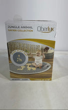 Load image into Gallery viewer, Oberlux Multicolor Jungle Animal Safari Collection Baby Play Mat Large 49"X 49"