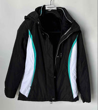 Load image into Gallery viewer, ZeroXposur Womens Black Long Sleeve Hooded Full-Zip Ski Jacket Size Small