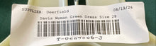 Load image into Gallery viewer, David's Bridal Womens Green Sleeveless Spaghetti Strap Maxi Dress Sz 28 w/ Tags