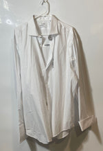 Load image into Gallery viewer, Calvin Klein Mens White Steel + Slim Fit Stretch Wrinkle Free Dress Shirt Sz 2XL