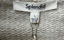 Load image into Gallery viewer, Splendid Womens Beige Long Raglan Sleeve Knitted Pullover Sweater Size L