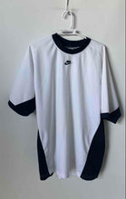 Load image into Gallery viewer, Nike Mens White Navy Blue Short Sleeve Crew Neck Pullover T-Shirt Size XL