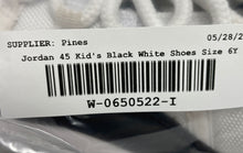 Load image into Gallery viewer, Nike Kids Air Jordan 11 Retro Black White Lace-Up Sneaker Shoes Size 6Y