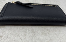 Load image into Gallery viewer, Kate Spade New York Womens Black Leather Credit Card Slots Slim Bifold Wallet