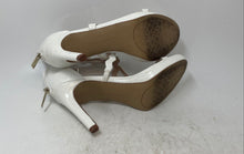 Load image into Gallery viewer, Kelly & Katie Womens Litton White High Heel Platform Strappy Sandals Size 8M