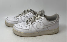 Load image into Gallery viewer, Nike Mens Air Force 1 Low White Leather Lace-Up Low Top Sneaker Shoes Size 10