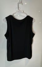 Load image into Gallery viewer, Ann Taylor Womens Black Sleeveless Scoop Neck Pullover Blouse Top Size Large