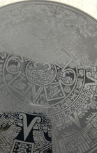 Load image into Gallery viewer, Black Wall Decor Round Shape Plaque Modern Art Display Piece Aztec Calendar