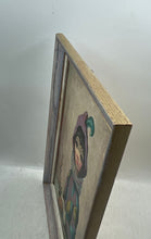 Load image into Gallery viewer, Retro Arthur Kaplan Mardi Gras Girl Hardboard Framed Art Painting By Maio