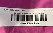 Load image into Gallery viewer, J. Ferrar Mens Pink Long Sleeve Slim Fit Dress Shirt Size XXL 18-18.5 34/35
