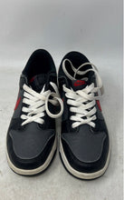 Load image into Gallery viewer, Nike Boys Dunk Low Black Gray And Red Leather Lace-Up Sneaker Shoes Size 5.5