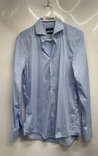 Load image into Gallery viewer, Hugo Boss Mens Blue Slim Fit Collared Long Sleeve Dress Shirt Size 15